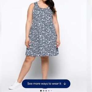 NWOT Cute Cute On!!Elegant Floral Sleeveless Midi Dress